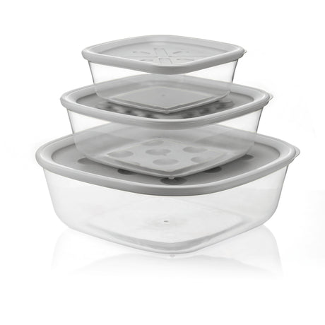 guzzini guzzini set 3 baratoli 570 cc 1 400 cc 2 950 cc coperchio grigio opaco ean 8008392310457