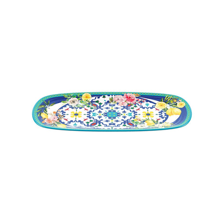 guzzini guzzini vassoio rettangolare piccolo flower lemon 395 x 165 x 25 melamina table decor ean 8008392368694