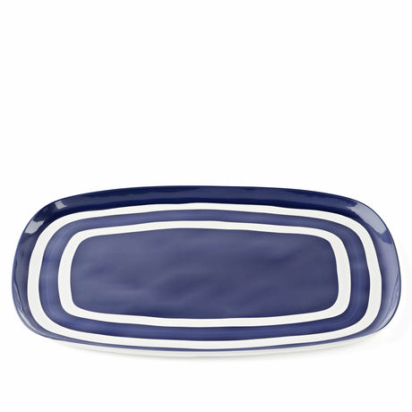 guzzini guzzini vassoio xl riviera melamina 50 x 34 cm bianco blu ean 8008392399841