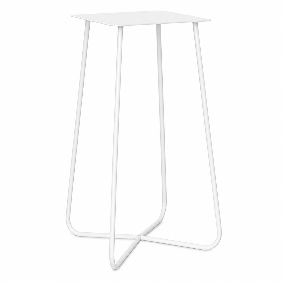 larcolaio larcolaio base tavolo aries bianco acciaio h73 cm