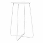 L'Arcolaio Base Tavolo Aries Bianco Acciaio H 73 cm