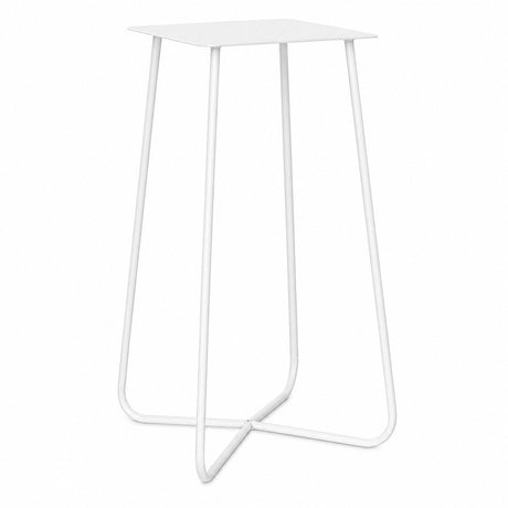 larcolaio larcolaio base tavolo aries bianco acciaio h73 cm