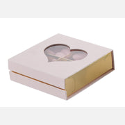 L'Arcolaio Box  Telata Portaconfetti 13 x 13 x 4 Cm Bomboniera Rosa con Cuore 1 Pz