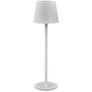 L'Arcolaio Lampada LED Touch Ricaricabile H 38 Cm 10 x 10 Cm IP54 Round Pro Bianco