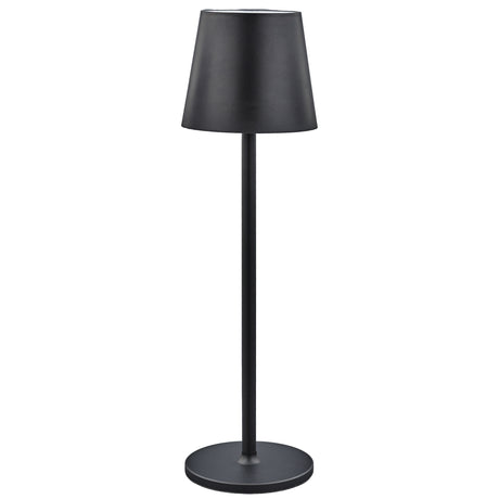 larcolaio larcolaio lampada led touch ricaricabile h 38 cm 10 x 10 cm ip54 round pro nera ean 8051526263419
