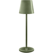 L'Arcolaio Lampada LED Touch Ricaricabile H 38 Cm 10 x 10 Cm IP54 Round Pro Oliva