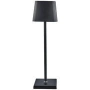L'Arcolaio Lampada Touch Square Pro H 38 Cm 10 x 10 Cm Nera