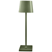 L'Arcolaio Lampada Touch Square Pro H 38 Cm 10 x 10 Cm Oliva