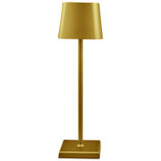 L'Arcolaio Lampada Touch Square Pro H 38 Cm 10 x 10 Cm Oro