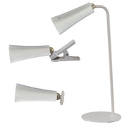 L'Arcolaio Lampada Triangle da Lettura a led 14,5 x 6,5 x 38,2 Cm Bianca