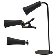 L'Arcolaio Lampada Triangle da Lettura a led 14,5 x 6,5 x 38,2 Cm Nero