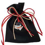 L'Arcolaio Sacchetto con Book 9 x 12 Cm Portaconfetti Laurea Nero 12 Pz