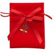L'Arcolaio Sacchetto con Gufo 9 x 12 Cm Portaconfetti Laurea Rosso 12 Pz