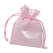 L'Arcolaio Sacchetto Organza Lucido 9x12 cm Portacanfetti Rosa – Bomboniera Elegante 12 Pz
