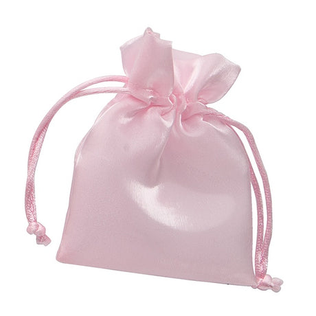 larcolaio larcolaio sacchetto organza lucido 9x12 cm portacanfetti rosa bomboniera elegante 12 pz ean 8059558631619
