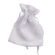 L'Arcolaio Sacchetto Raso 9x12 cm Portacanfetti Bianco – Bomboniera Elegante 12 Pz