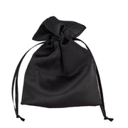 L'Arcolaio Sacchetto Raso 9x12 cm Portacanfetti Nero – Bomboniera Elegante 12 Pz