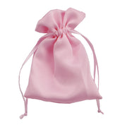 L'Arcolaio Sacchetto Raso 9x12 cm Portacanfetti Rosa – Bomboniera Elegante 12 Pz