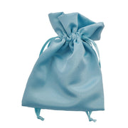 L'Arcolaio Sacchetto Raso 9x12 cm Portacanfetti Turchese – Bomboniera Elegante 12 Pz