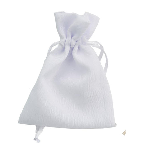 larcolaio larcolaio sacchetto tessuto 9x12 cm portacanfetti bianco bomboniera elegante 12 pz ean 8054751444264