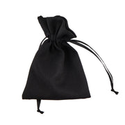 L'Arcolaio Sacchetto Tessuto 9x12 cm Portacanfetti Nero – Bomboniera Elegante 12 Pz
