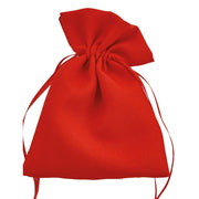 L'Arcolaio Sacchetto Tessuto 9x12 cm Portacanfetti Rosso – Bomboniera Elegante 12 Pz