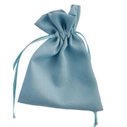 L'Arcolaio Sacchetto Tessuto 9x12 cm Portacanfetti Turchese – Bomboniera Elegante 12 Pz