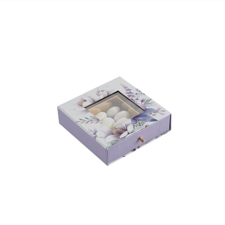 larcolaio larcolaio scatola flowers portaconfetti 12 x 12 x 4 cm bomboniera violet 1 pz ean 8059558632517