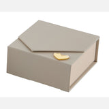 larcolaio larcolaio scatola liscia portaconfetti 9 x 9 x 4 cm bomboniera tortora 1 pz ean 8059558632401