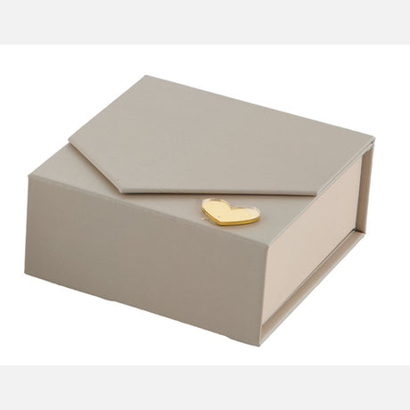 larcolaio larcolaio scatola liscia portaconfetti 9 x 9 x 4 cm bomboniera tortora 1 pz ean 8059558632401