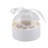 larcolaio larcolaio scatola plastica bomboniera d 8 cm portaconfetti bianco 1 pz ean 8059558631237