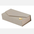 larcolaio larcolaio scatola rettangolare liscia portaconfetti 14 x 7 cm bomboniera tortora 1 pz ean 8059558630100