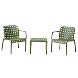larcolaio larcolaio set ventotene verde con 2 poltrone e tavolino in polipropilene ean 8004944750986