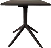 L'Arcolaio Tavolo Pieghevole Top Nero 70x70x75 cm