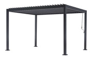 L'Arcolaio Pergola Bioclimatica Vulcano 3x4 m Antracite Alluminio