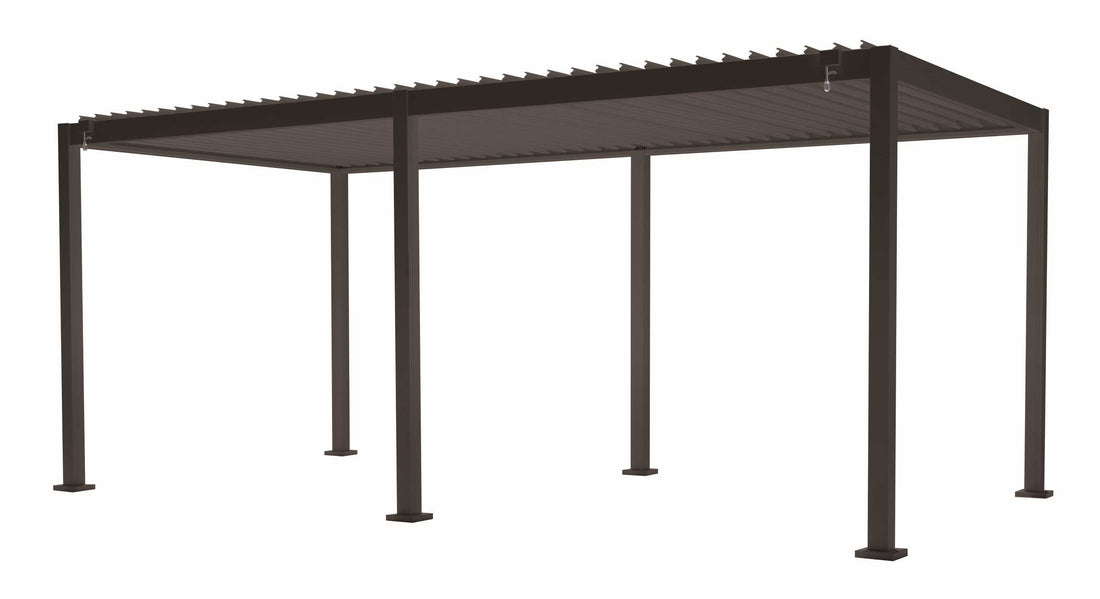 L'Arcolaio Pergola Bioclimatica Vulcano 3x6 m Antracite Alluminio