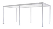 L'Arcolaio Pergola Bioclimatica Vulcano 3x6 m Bianco Alluminio