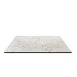 Piano tavolo HPL 80×80 cm sp. 10 mm finitura Calacatta effetto marmo bianco, antigraffio e impermeabile.