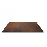 Piano tavolo HPL 80×80 cm sp. 10 mm finitura Corten Climb effetto acciaio ruggine, antigraffio. Made in Italy per bar e ristoranti