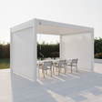Tenda Oscurante Autoavvolgente Textilene 4m Bianca – Hotel Upscale 4 Tavoli Luce Diffusa