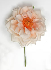 Linea Due Elle Rosa Spray D 11 Cm con Gambo Arancione 6 Pz