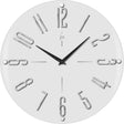 lowell lowell orologio da parete quarzo mdf vetro d 3940 cm bianco ean 8008457731067