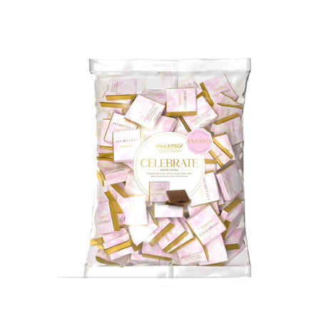 maxtris maxtris celebrate napolitains mini tavolette cioccolato fondente rosa1 kg ean 8022470873535
