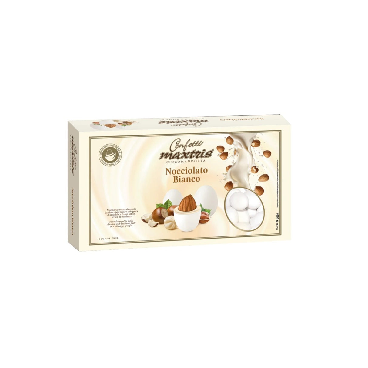 maxtris maxtris confetti ciocomandorla nocciolato bianco 1 kg ean 8022470870442
