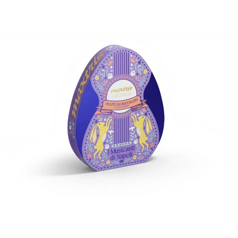 maxtris maxtris linea i musicanti di napoli chitarra in latta 300 gr ovette assortiti di pasqua ean 8022470873801