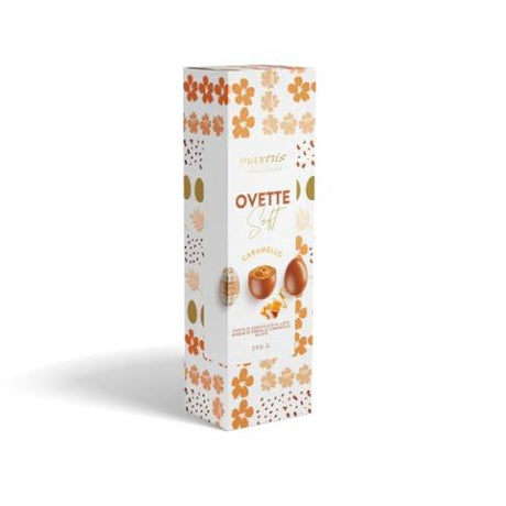 maxtris maxtris ovette di pasqua soft caramello salato stagnolate in astuccio 200 gr ean 8022470871234