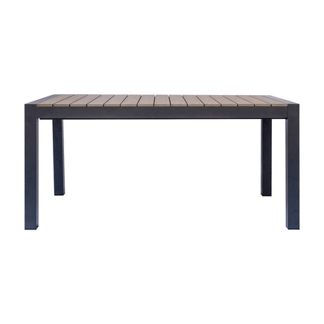 moia greenwood moia greenwood tavolo arenzano allungabile 211 276 x 100 cm in alluminio antracite con piano effetto legno design moderno ean 8013054838026