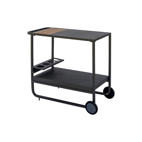 moia greenwood moia greenwood carrello con ruote in ferro e resin wood antracite carrello portaoggetti design moderno multiuso ean 8013054839009