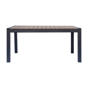 Moia Greenwood Maiorca Tavolo Allungabile Antracite Resin Wood 160/210 cm