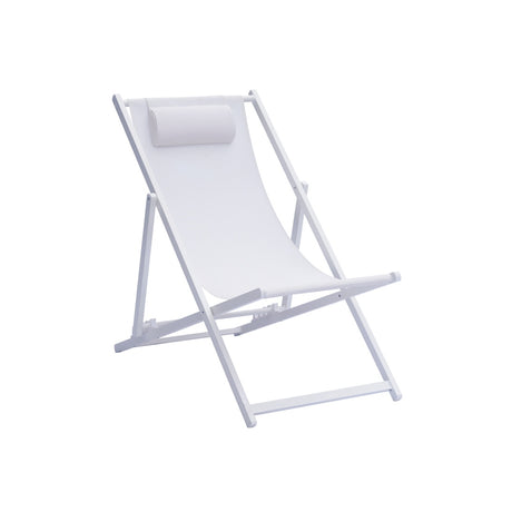 moia greenwood moia greenwood sdraio mare in alluminio bianco e textilene ecru lettino spiaggia regolabile design moderno ean 8013054835698